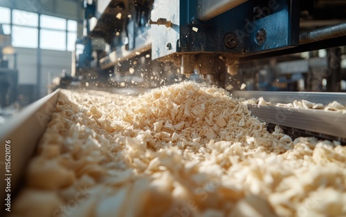 Industrial Carding: Raw fibers transform into fluffy clouds of textile potential. Witness the magic of machine-made softness!
