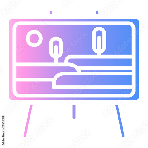 exhibition Gradient icon