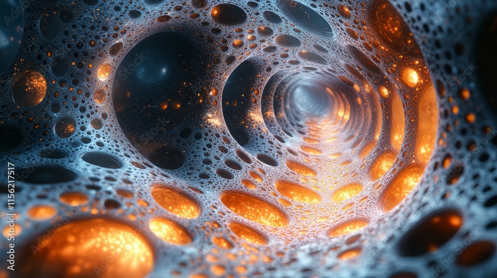 The complex lattice structure that supports time and space is presented in surrealism, showcasing precise geometric patterns and connections as a visual representation of cosmic fabrics. The complex lattice structure that supports time and space is presented in surrealism, showcasing precise geometric patterns and connections as a visual representation of cosmic fabrics.