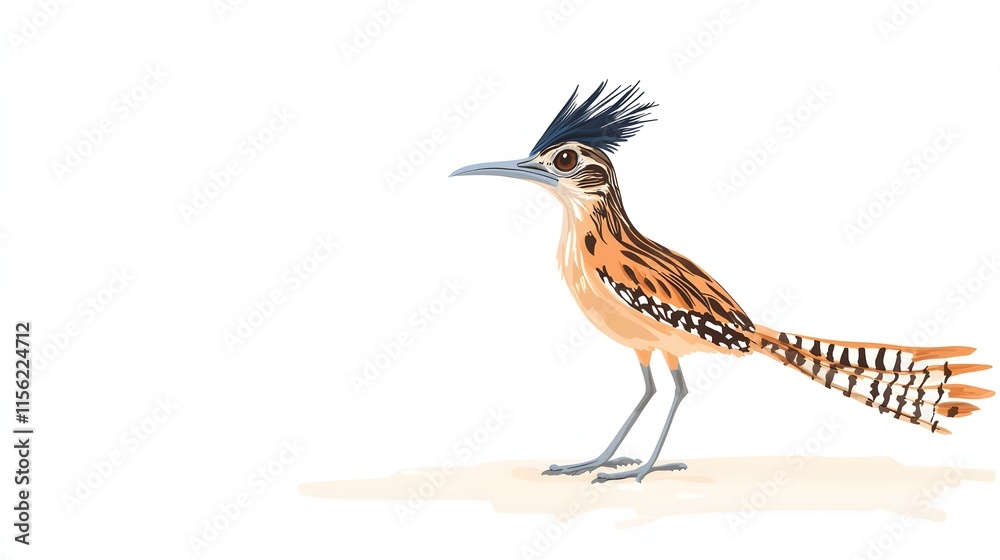 Fototapeta premium A Striking Illustration Of A Rufous Hornero Bird