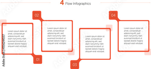 Business Infographic design template Vector with 4 options or steps. Can be used for process diagram, presentations, workflow layout, banner, flow chart, info graph