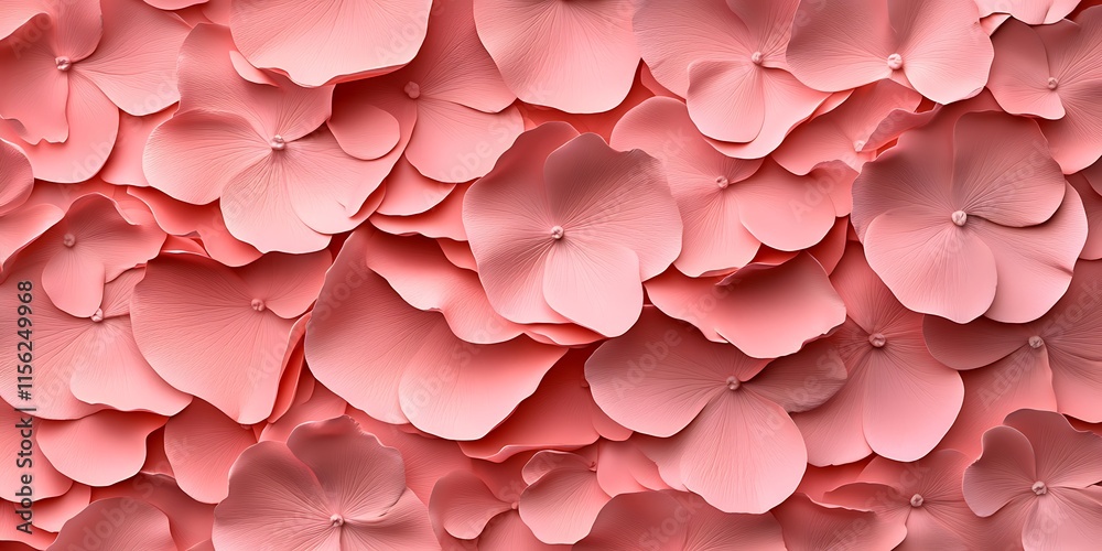 Obraz premium Layered pink petals in a delicate floral pattern, creating a luxurious texture.