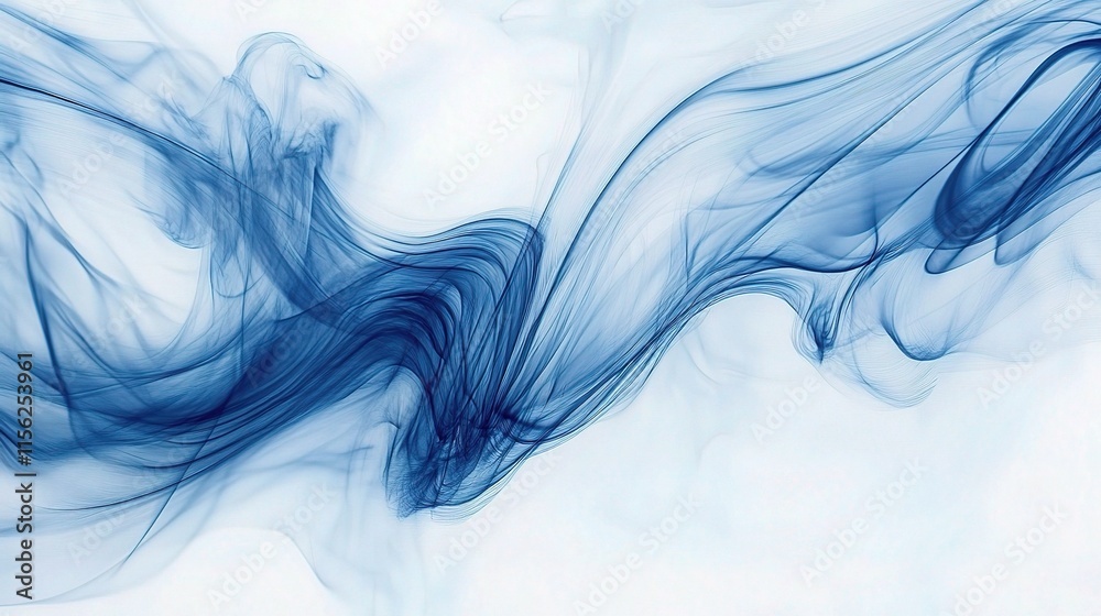 Elegant Blue and White Wave Banner for Business Background Use