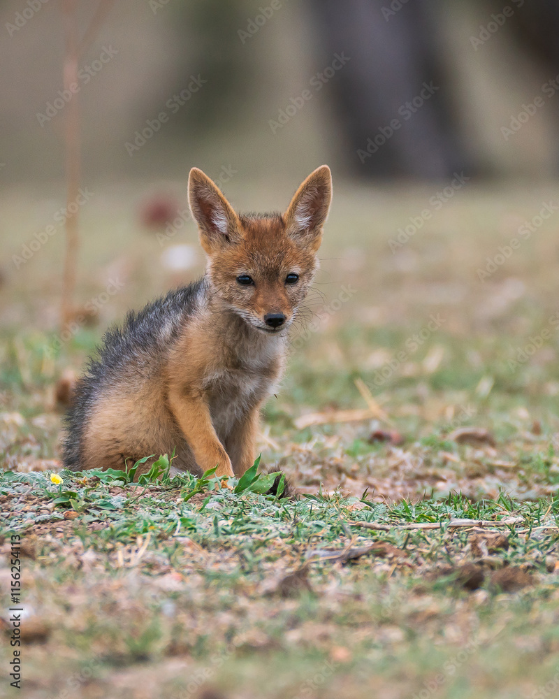 Fototapeta premium Baby Jackal