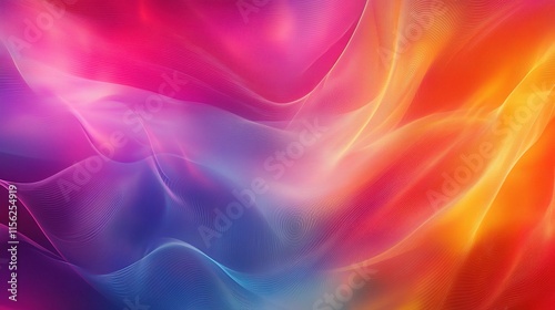Wallpaper Mural Vibrant Abstract Futuristic Background with Technology Elements Torontodigital.ca