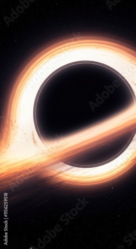 Supermassive Black Hole Accretion Disk in Space photo