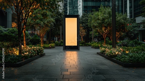 Large Open Door Framed by Urban Architecture Inviting Exploration on a Vibrant City Street Bathed in Warm Sunlight Creating a Welcoming Atmosphere