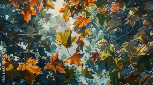 Afternoon Sycamore Leaves