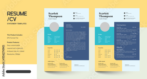 Modern CV Resume design template