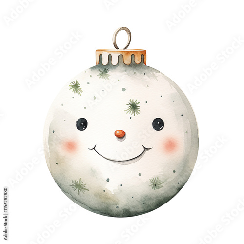 Snowy Smile Ornament photo