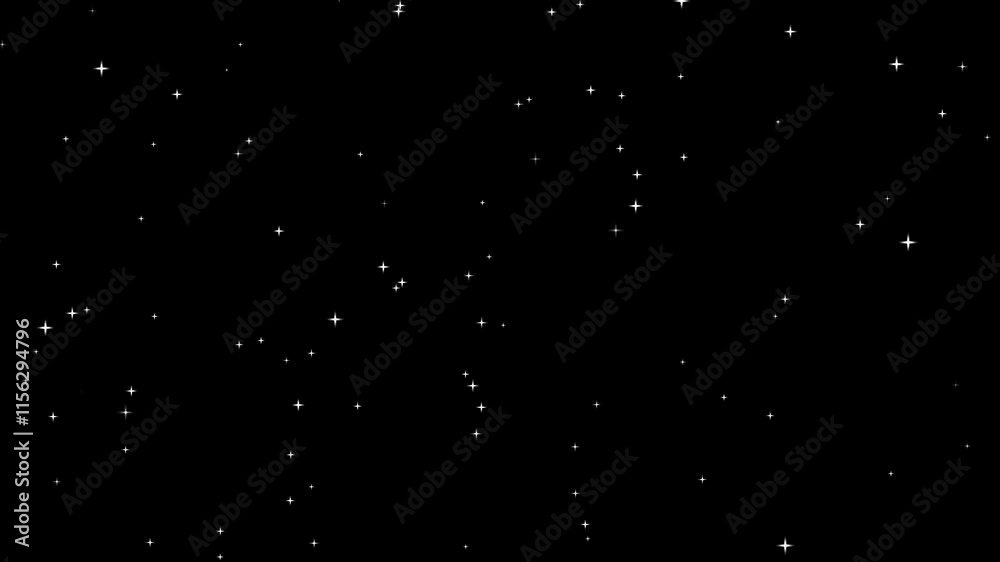 Looped glowing stars on black background, 4k abstract night sky with twinkling stars.
Night starry skies with twinkling or blinking stars motion background. Cosmic starry sky with twinkling stars.