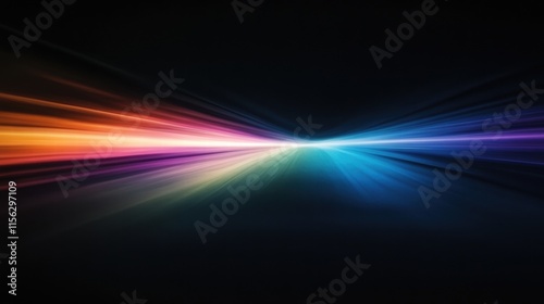 Abstract Colorful Light Rays Burst Background Dynamic Speed and Energy Design for Digital Projects