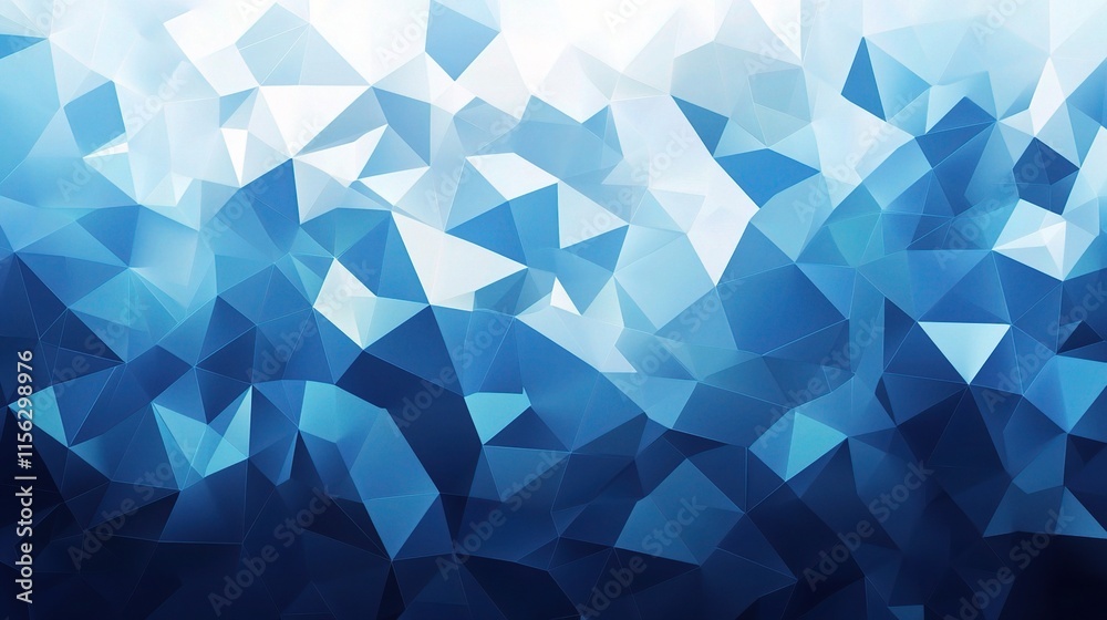 Fototapeta premium Minimal Blue Geometric Background with Clean Vector Design