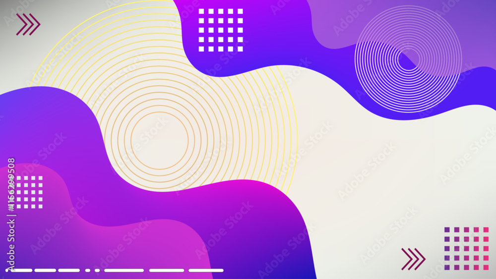 Obraz premium Purple wavy curves abstract background
