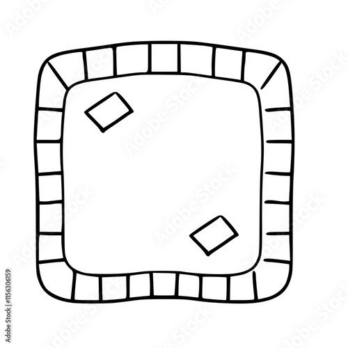 Board game outline black icon isolated hand drawn hobby free time and leisure creativity