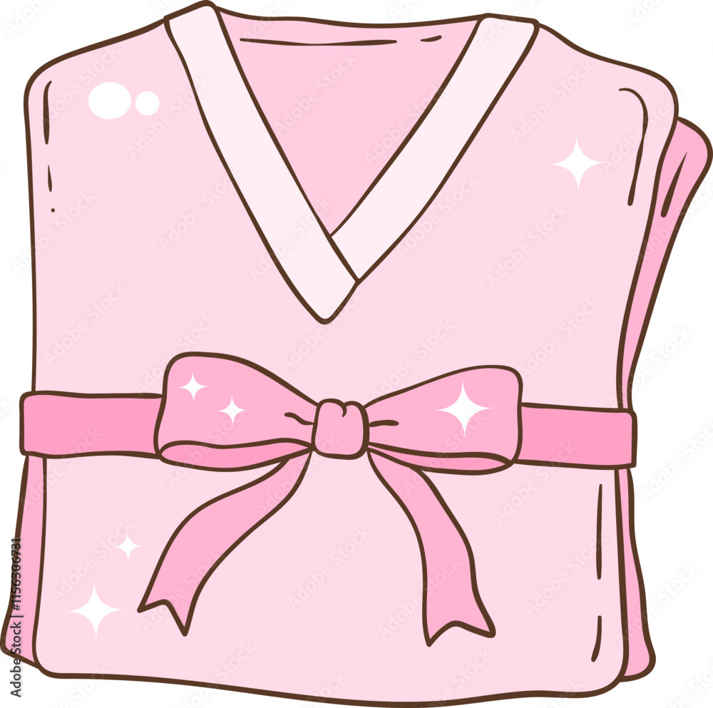 Whimsical Hand-Drawn Nurse Uniform. Vector Illustration Whimsical Hand-Drawn Nurse Uniform. Vector Illustration