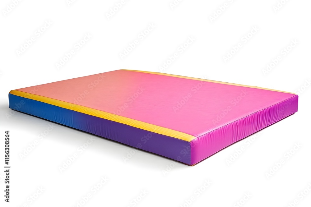 Gymnastics Mat Isolated on White Background.