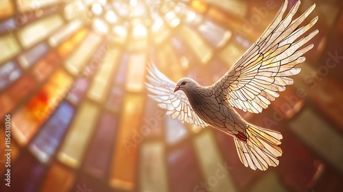 Symbol of Christianity. Pentecost
