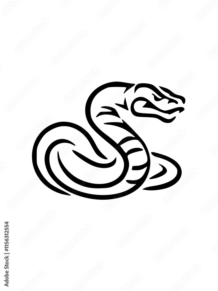 Naklejka premium 뱀