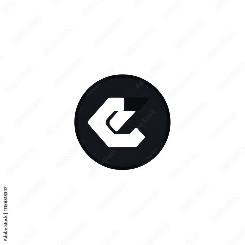 Abstract Modern Design Featuring Letter C Abstract Modern Design Featuring Letter C