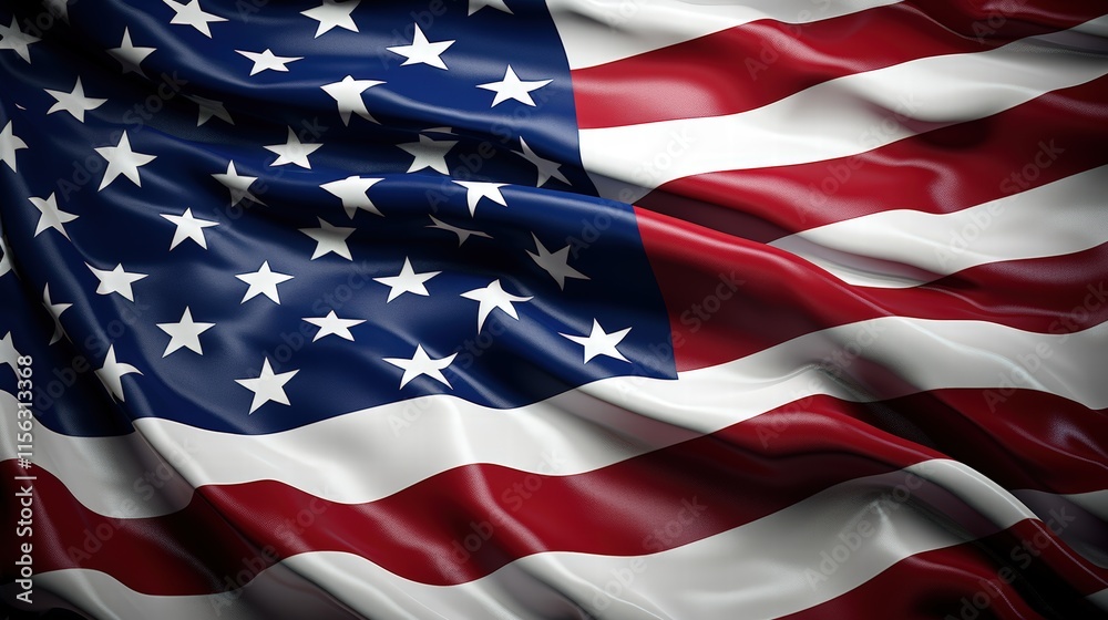 American Flag Wave Background with Artistic Texture and Deep Colors Representing Patriotism and National Pride American Flag Wave Background with Artistic Texture and Deep Colors Representing Patriotism and National Pride