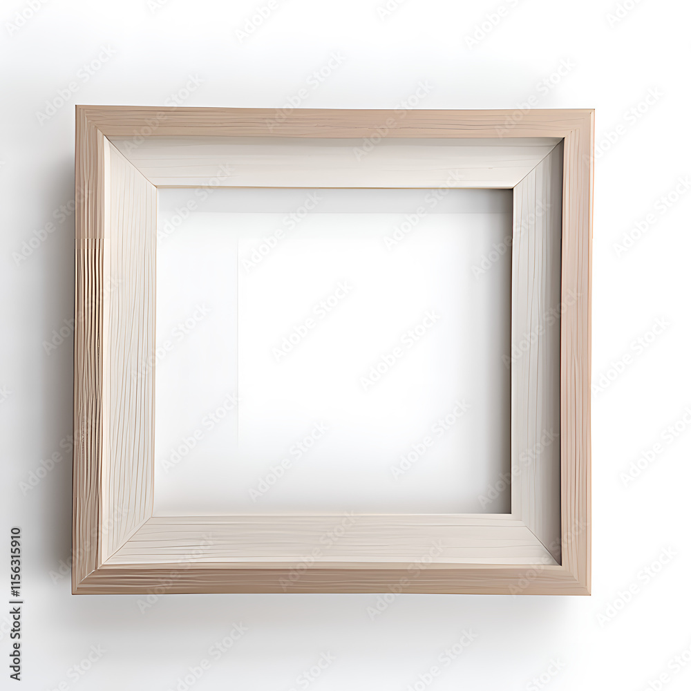 White picture frame isolated on white background . Image display concept White picture frame isolated on white background . Image display concept