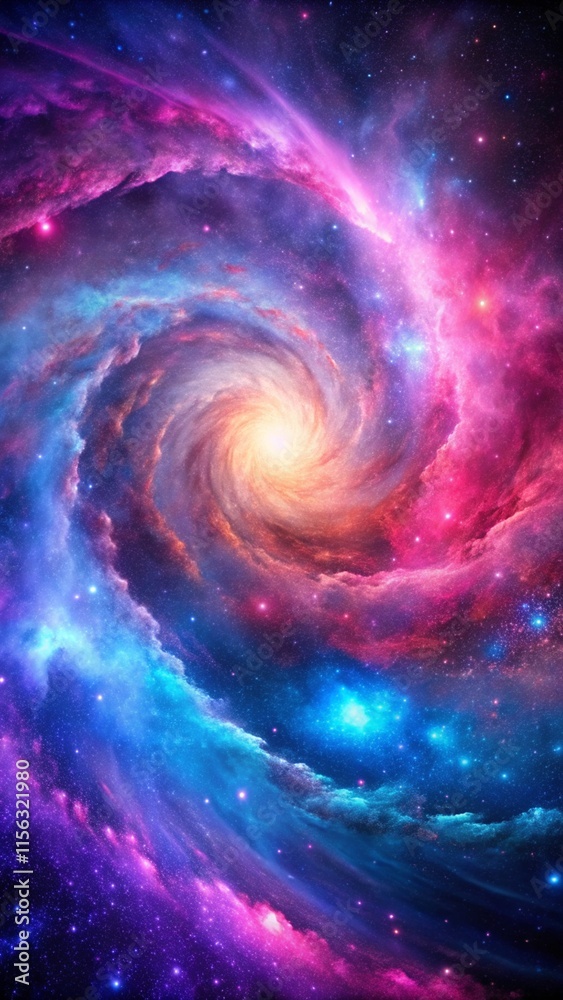 ethereal space galaxy filled with glowing stars and colorful nebula swirls, wallpaper background ethereal space galaxy filled with glowing stars and colorful nebula swirls, wallpaper background