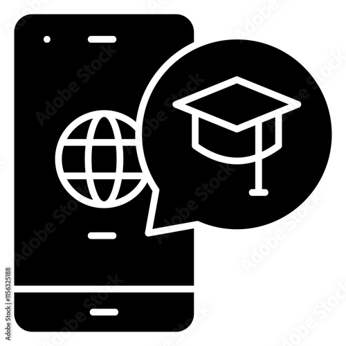 Mobile Education Icon