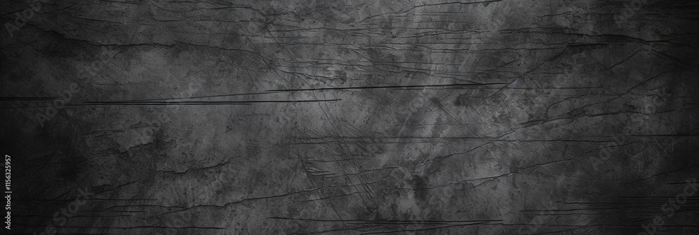 Fototapeta premium Textured Black Metal Surface with Scratches and Distressed Finish, Perfect for Backgrounds in Graphic Design, Photography, and Artwork