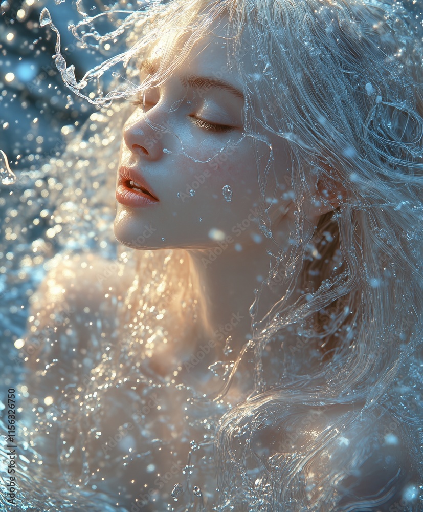 Obraz premium Mystic Power Unleashed: A Woman’s Journey to Turn Dreams into Reality