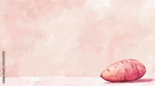 Minimalist sweet potato background wallpaper
