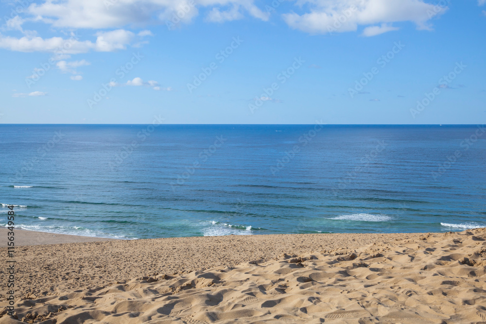 Obraz premium 秋の鳥取砂丘の風景 鳥取県 鳥取砂丘