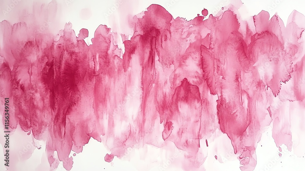 Fototapeta premium Abstract watercolor background with pink and white color.