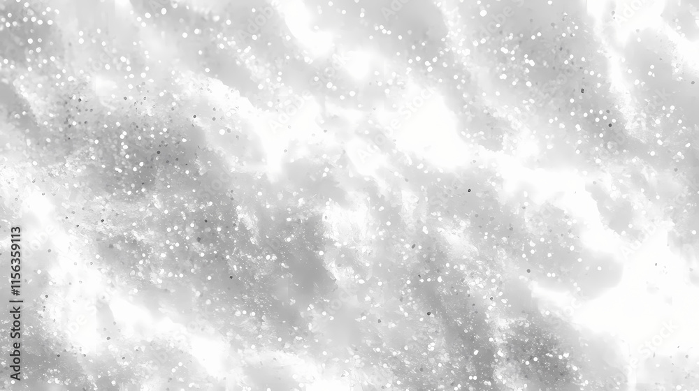 White glitter background with a lot of snow. Frostveil. Illustration White glitter background with a lot of snow. Frostveil. Illustration