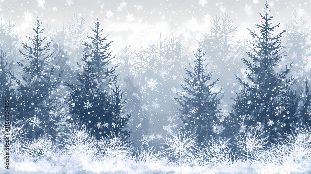 foggy fir trees foggy fir trees
