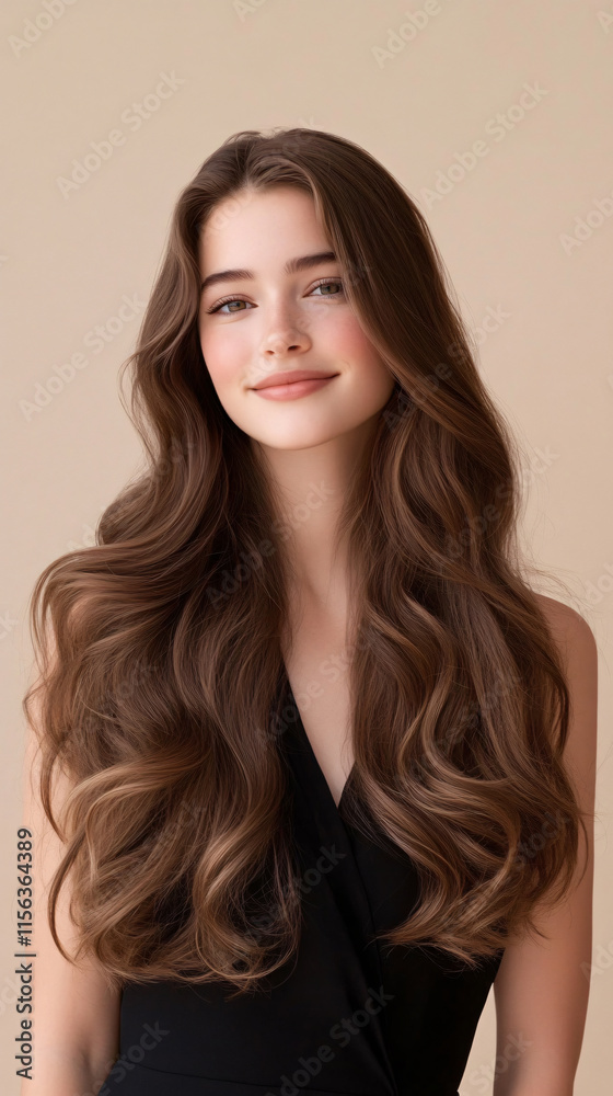 Naklejka premium Portraits of beautiful European women with curly hair