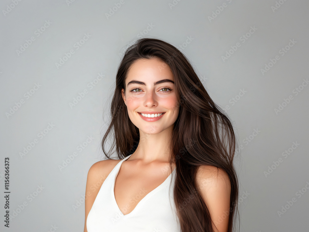 Portraits of beautiful European women with curly hair Portraits of beautiful European women with curly hair