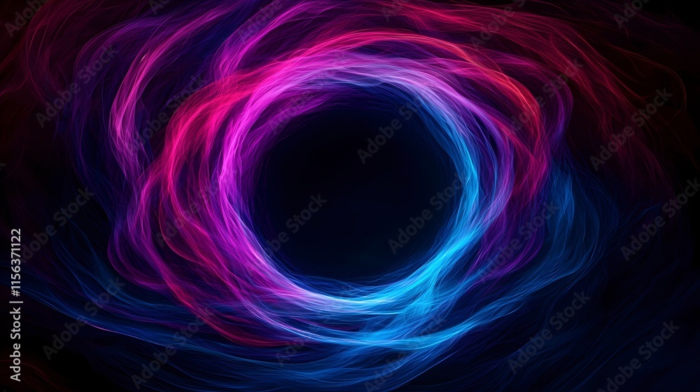 Vivid Colorful Wave Patterns in Dark Background Vivid Colorful Wave Patterns in Dark Background