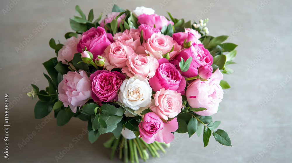 Fresh Pink Peonies and Roses in Bloom with Copy Space Perfect for Romantic Floral Photography
Fresh Pink Peonies and Roses in Bloom with Copy Space Perfect for Romantic Floral Photography
