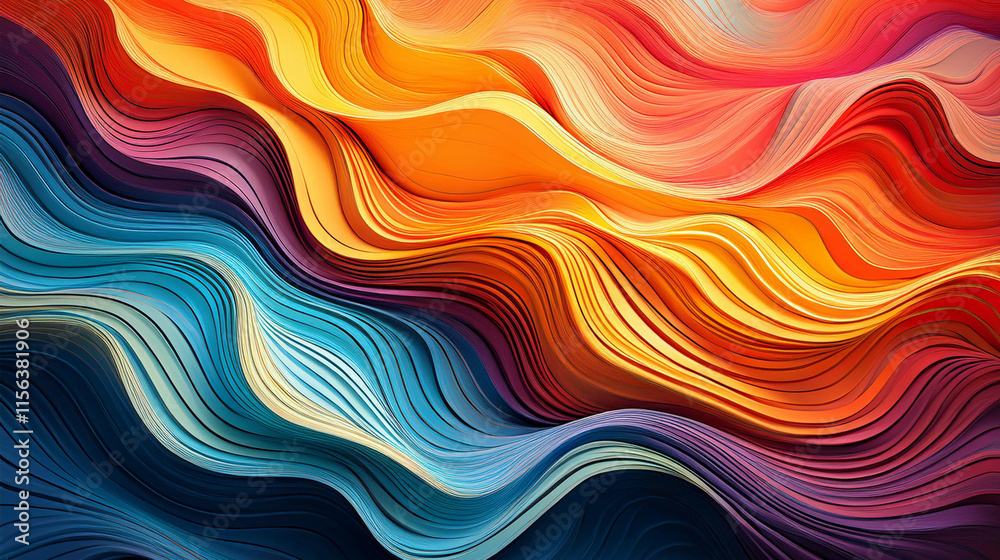 Dynamic colorful waves flowing with vibrant abstract patterns. Dynamic colorful waves flowing with vibrant abstract patterns.