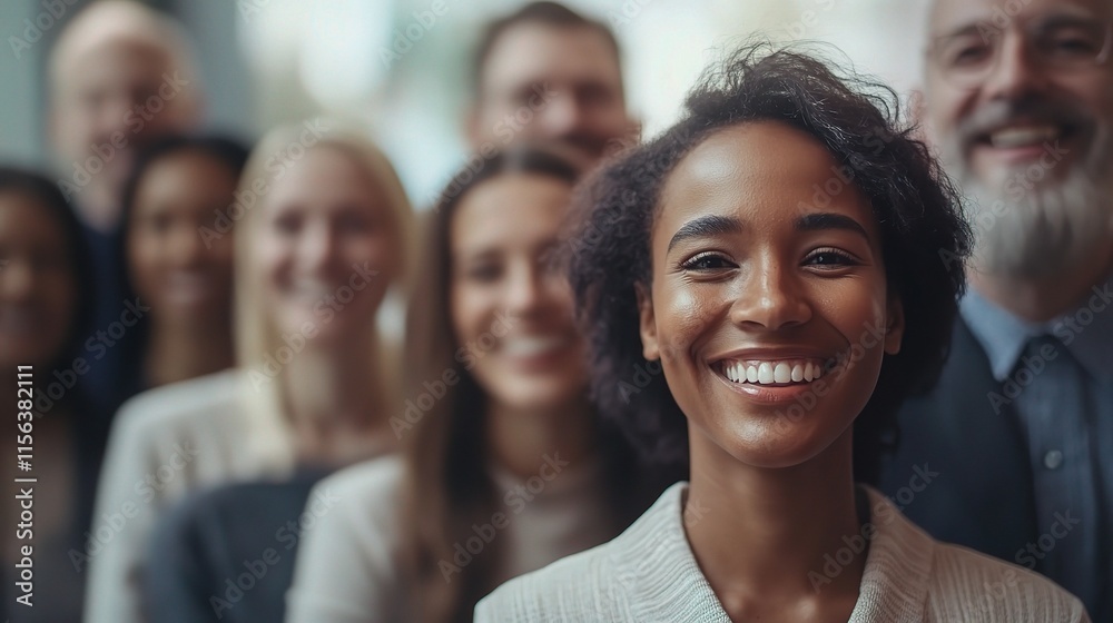 Happy Diverse Group of Businesspeople Smiling in Corporate Setting Happy Diverse Group of Businesspeople Smiling in Corporate Setting