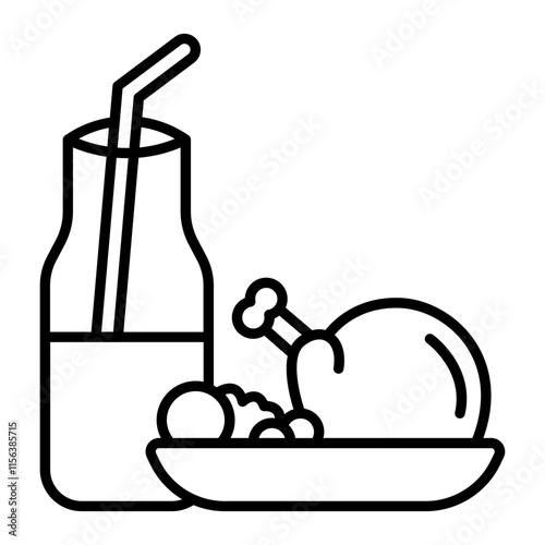 Food outline icon