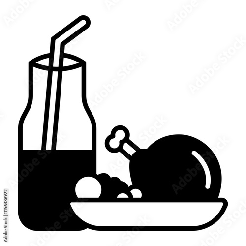 Food black icon