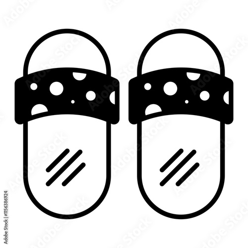 Flip Flops black icon