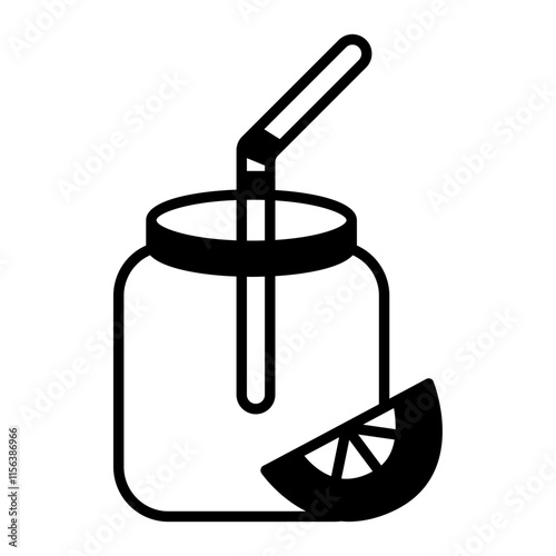 Juice black icon