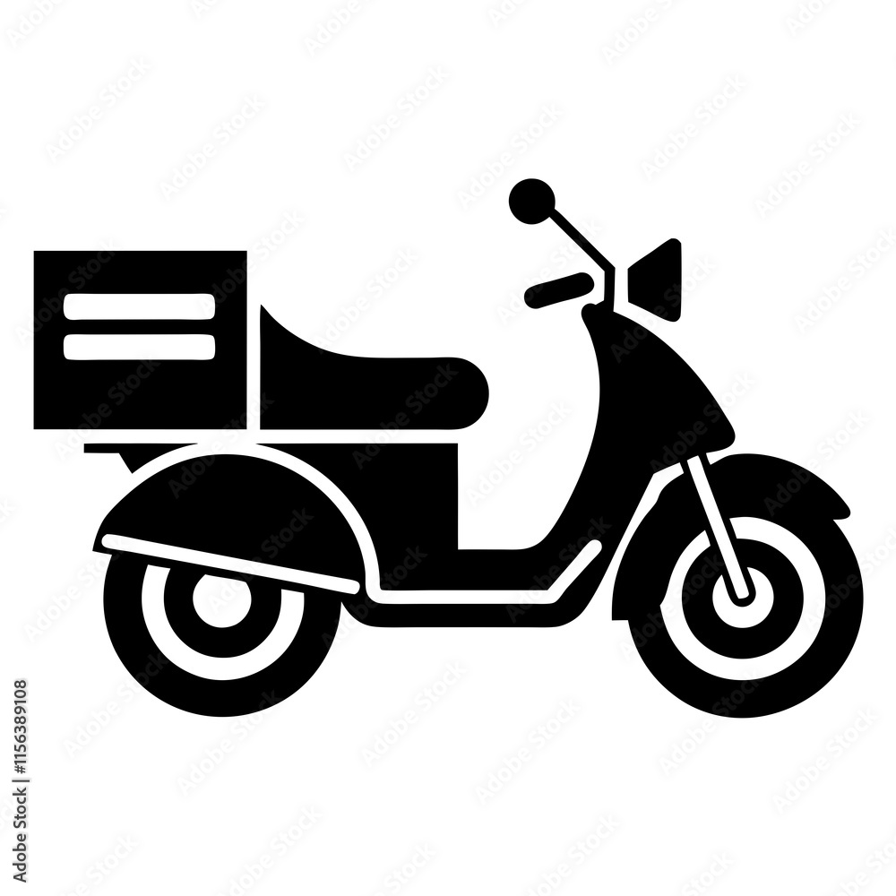 Express delivery motorcycle icon Express delivery motorcycle icon