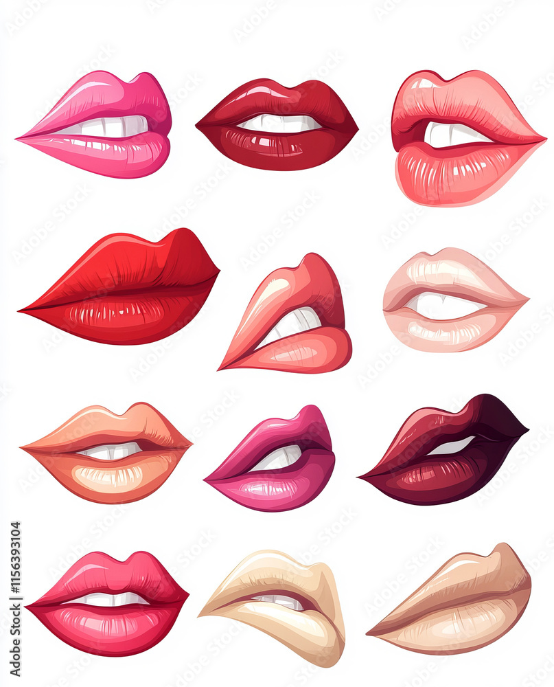 Obraz premium Assortment of pink roses creating a harmonious and delightful floral texture.