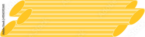 Penne paste food illustration