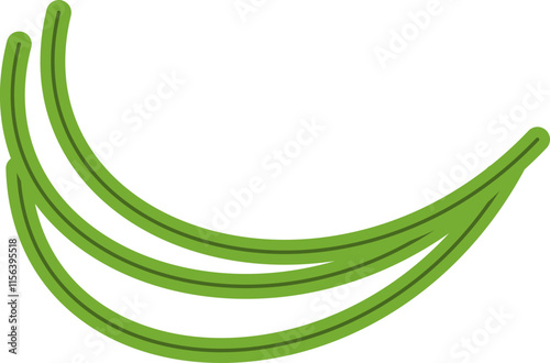 Long beans vector photo