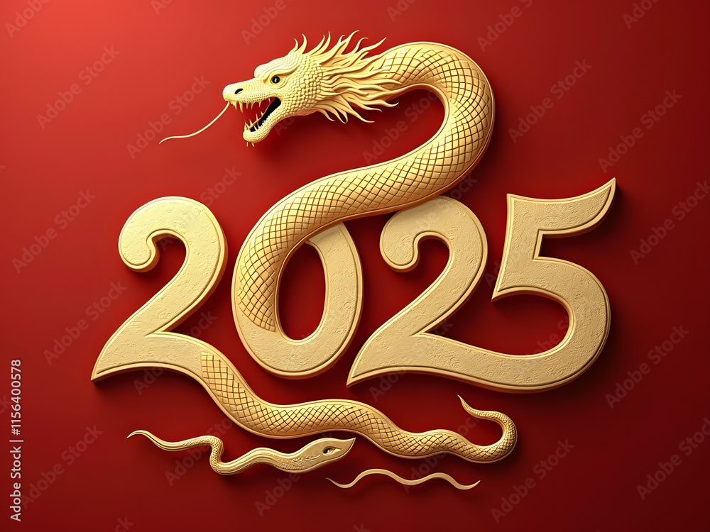 Chinese new year 2025 year of the snake with elegant gold snake and traditional design details21 Chinese new year 2025 year of the snake with elegant gold snake and traditional design details21